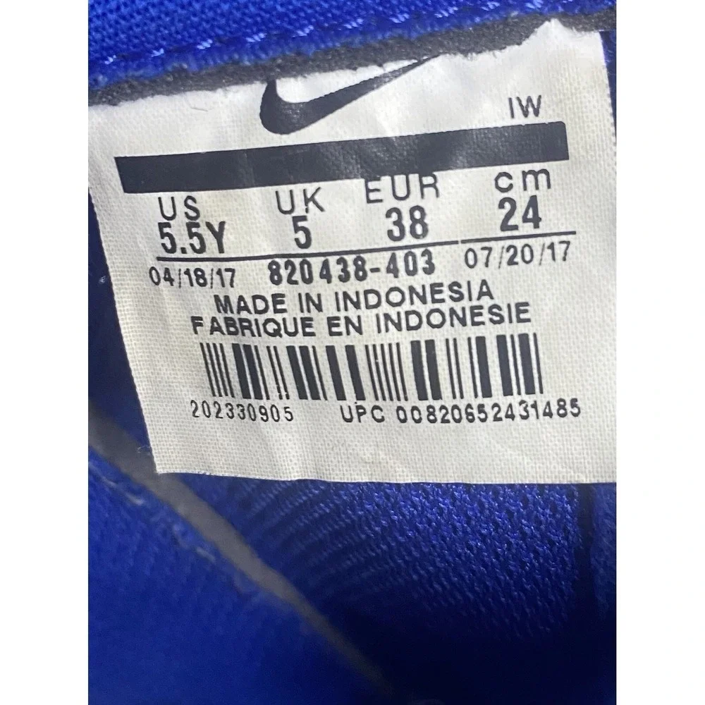 Size 5.5Y Nike Air Force 1 Low LV8 NBA Game Royal 820438-403 University Blue.